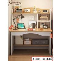 ราคา โต๊ะทำงาน โต๊ะคอมพิวเตอร์ โต๊ะเขียนหนังสือ โต๊ะคอมพิมเตอร์พร้อมชั้นวาง โต๊ะไม้มินิมอล รุ่น A 2283 (16077700466)