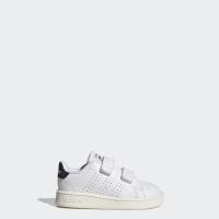 ราคา adidas เทนนิส รองเท้าพร้อมสายรัดหนามเตยสองเส้น Advantage Lifestyle Court เด็ก สีขาว GW6499 (21071047682)