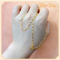 ราคา สร้อยคอทองคําครึ่งเส้น 18K AU750 สร้อยคอทองคําแท้ 98 2 น้ําหนัก 0 9 กรัม (22285491183)