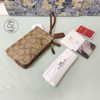 ราคา พร้อมส่ง กระเป๋าคล้องมือ 2 ซิป กระเป๋าคล้องแขน กระเป๋าสตางค์ กระเป๋าใส่โทรศัพท์ขนาด 7 นิ้ว (9534616685)