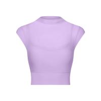 ราคา Lamshop เซ็กซี่ตาข่ายเสื้อผ้าโยคะ Flounced Sleeve Running Quick Drying Sports Bra With Chest Pad One Piece Cup Workout Clothes Top (21626861925)