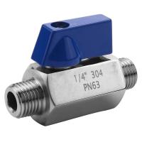 ราคา Stainless Steel Ball Valve 1 4 Inch NPT Thread Male Small Mini Ball Valve 1 4inch Male Male (19406914151)