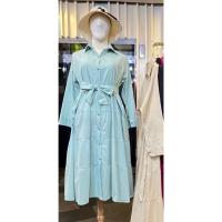 ราคา ใหม่ เดรสเชิ้ตเเขนยาวชายระบายสาวอวบ หน้าผ้าอก 48 นิ้ว เป็นผ้าสลาฟ (22282031604)