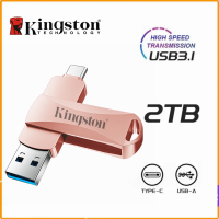 ราคา Kingston 2TB 2 In 1 Type C OTG USB แฟลชไดร์ฟ1TB หน่วยความจำสำหรับ Android หน่วยความจำคอมพิวเตอร์ OTG คีย์แท่ง USB (22044747274)