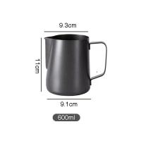 ราคา เหยือกตีฟองนม สีดำด้าน 350ml 600ml Teflon milk pitcher เหยือกนมลาเต้อาร์ต เหยือกนมลาเต้อาร์ท (22142470319)