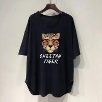 ราคา CODjoxhz895 Oversize Women เสื้อยืดคอกลม แขนสั้น พิมพ์ลาย ทรงหลวม โอเวอร์ไซซ์ พลัสไซซ์ 40 150 กก (19399558068)