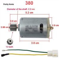 ราคา FAWEILIN RS380ยานพาหนะไฟฟ้า RS390 550มอเตอร์ใหม่12V 6V DL555 24V 10 Level (22197724247)