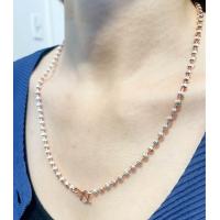 ราคา สร้อยคอเม็ดมะยมทองคำขาว ก้านสีpink gold งานทองคำขาวนาค 2บาท ขนาด4มิล ความยาว18 24นิ้ว (21378431110)