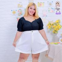 ราคา เสื้อจีบอกสาวอวบผ้าท๊อฟฟี่ ผ้านิ่มใส่สบาย ไซส์ใหญ่ เสื้อจีบอกแฟชั่นสาวอวบ A164 ผ้าท๊อฟฟี่ ผ้ายืดเยอะ เสื้อยืดสาวอวบ เสื้อแฟชั่นสาวอวบ เสื้อจีบหน้าแฟชั่น เสื้อแฟชั่นคนอ้วน เสื้อคนอ้วน (22191410691)