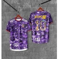 ราคา เสื้อฟุตบอลญี่ปุ่น เสื้อฟุตบอล japan พิมพ์ลายทั้งตัว JP 006 (21375755904)