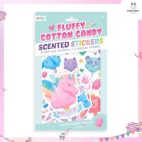 ราคา สติ๊กเกอร์มีกลิ่น Cotton Candy Scented Stickers แบรนด์ Ooly ลาย Fluffy Cotton Candy (11042377979)