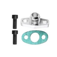ราคา AN10 Turbo Oil Return Drain Flange Adapter Kit for Garrett GT28 GT30 GT35 T25 with M8X1 25mm Bolts Silver (20042948324)