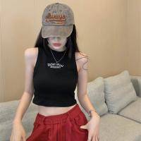 ราคา เสื้อกล้ามครอปสั้น มีฟองน้ำ ดีเทลลายตัวหนังสือเท่ห์ๆ ใส่สบาย สินค้าพร้อมส่ง FY8034 FY8035 (19376760987)