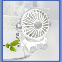 ราคา พัดลมโคมไฟนักบินอวกาศ พัดลมมินิ พกพาได้ มีไฟในตัว ชาร์จ USB ความแรง 2 ระดับ (19999105727)