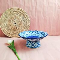 ราคา พานลายไทย พาน พานเซรามิค พานเชิง พานถวายของไหว้ พานถวายพระ 3นิ้ว 8นิ้ว พานถวายพระพิฆเนศ (21291699943)