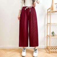 ราคา p879 กางเกงขายาว 8ส่วน ผ้ามันอัดพลีท ผ้านิ่ม ผ้าไม่หนา เน้นใส่สบาย ผ้าทิ้งตัว ทรงขาบาน (22215115466)