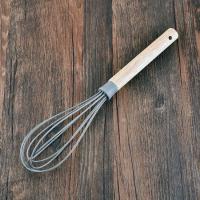 ราคา 1Pc Non stick Silicone Cooking Utensil Heat resistant Wooden Handle Spatula Kitchen Baking Cookware Kitchenware (2970148240)