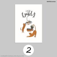 ราคา Poster Art โปสเตอร์ อาร์ท ศิลปะ ตกแต่ง สวน ต้นไม้ ใบไม้ สัตว์ หมา แมว สุนัข กราฟฟิก A3 A4 A5 A6 ภาพพิมพ์ การ์ตูน cartoon สัตว์เลี้ยงน่ารัก (9080354629)