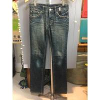 ราคา กางเกงยีนญี่ปุ่นมือสองเอว30 สะโพก38ยาว39รอบเป้า20 เอวตำ่ ทรงกระบอกผ้าไม่ยืด ถุง5 สภาพมือสองดี (22199459286)