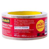 ราคา สก๊อตช์ เทปปิดกล่อง เทปปิดกล่องพัสดุ เทปแปะกล่องพัสดุ OPP CAT3609 48มม X 40ม Scotch OPP tape 3M (16441474113)
