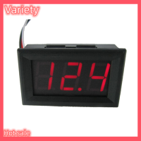 ราคา Variety Hot Sale DC 0 30V 3สายไฟ LED Digital Display PANEL volt Meter แรงดันไฟฟ้ารถมอเตอร์ (21433329528)