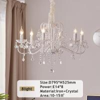 ราคา โคมไฟหรูหราโคมไฟระย้าคริสตัลที่ติดโคมไฟห้อยตกแต่งสำหรับเครื่องใช้ภายในบ้านโคมระย้าไฟเพดานสำหรับห้องรับประทานอาหาร (20447552851)