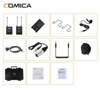 ราคา COMICA CVM WM300II ระบบไมโครโฟนไร้สาย96ช่อง UHF พร้อมเครื่องส่งสัญญาณ2ตัวตัวรับ1ตัวและไมโครโฟน2ตัวที่ใช้ได้กับกล้อง DSLR กล้องวิดีโอสมาร์ทโฟน (21952627315)