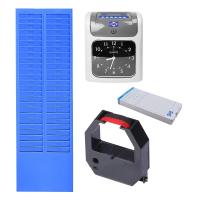 ราคา อุปกรณ์สำนักงาน เครื่องบันทึกเวลา เครื่องตอกบัตร แถมฟรี บัตรตอก 50 ใบ เครื่องเข้างาน (22276718401)