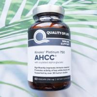 ราคา เอเอชซีซี สารสกัดจากเห็ดญี่ปุ่น Kinoko Platinum AHCC 750 mg 60 Vegicaps Quality of Life Labs (423075316)