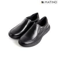 ราคา MATINO SHOES รองเท้าชายคัทชูหนังแท้ รุ่น MC S 4455 BLACK TAN (21426743209)