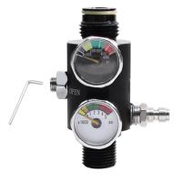 ราคา Dual Gauge Pressure Regulator Valvula Reguladora Pneumatic Air Valve Fill Station (21495948774)