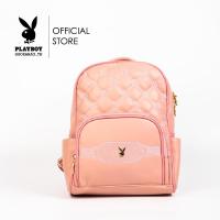 ราคา Playboy รุ่น Nifty Womens backpacks กระเป๋าเป้ผู้หญิง รหัส ST B243PB569 ดีไซน์เย็บนวมลายPB มี 2 สี สีชมพูและสีเขียว (22274362667)