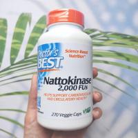 ราคา นัตโตะไคเนส สกัดจากถั่วเหลืองหมักของญี่ปุ่น Best Nattokinase 2000 FUs 270 Veggie Caps Doctors Best นัตโต้ Natto ถั่วเหลืองหมักนัตโตะ นัตโตะคินาเสะ (2545214820)