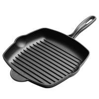 ราคา Thick Cast Iron Steak Frying Pan Stripe Steak Pan Uncoated Non Stick Household Frying Pan Special Pan Frying Pan (22040692229)