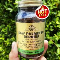 ราคา 30 Sale EXP 03 2024 ซอว์ปาล์มเมตโต้สกัด ปาล์มเลื่อย Saw Palmetto Berries 100 Vegetable Capsules Solgar (21197249247)