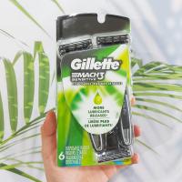 ราคา ชุดมีดโกน ยิลเลตต์ มัคทรี Gillette Mach3 Sensitive Mens Disposable 6 Razors แพ็ค 6 ด้าม สำหรับผิวแพ้ง่าย (8899638971)