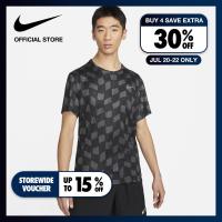 ราคา Nike Mens Dri Fit Miler Tee Anthracite ไนกี้ เสื้อยืดผู้ชาย Dri Fit Miler สีแอนทราไซต์ (18330146425)