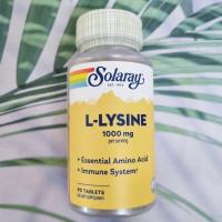 ราคา แอล ไลซีน L Lysine 1000mg 90 Tablets Solaray กรดอะมิโน (8962231532)
