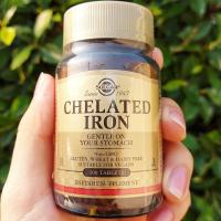 ราคา ธาตุเหล็ก Chelated Iron 100 Tablets Solgar คีเลต ไอออน (1938570854)
