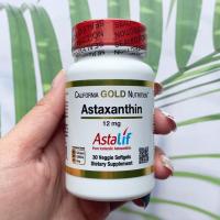 ราคา สาหร่ายแดง แอสต้าแซนธิน Astaxanthin AstaLif Pure Icelandic 12mg 30 Veggie Softgels California Gold Nutrition (403461038)