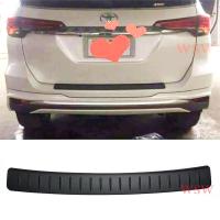 ราคา เเผ่นกันรอยกันชนท้าย Toyota Fortuner 2015 2019 กันรอยท้าย กันรอยกันชน สีดำด้าน ดำด้าน กันลาย กันชน ประตู หลัง โตโยต้า ฟอร์จูนเนอร์ ชายบันไดหลัง 15 20 (2092830116)