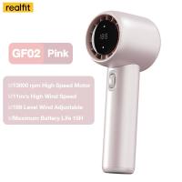 ราคา พัดลมเจ็ท พัดลมเทอโบเจ็ท 200 ระดับ Handheld Fan มอเตอร์กังหัน จอแสดงผลดิจิตอลอัจฉริยะ พัดลมมือถือ พัดลมแบบพกพา (22218190924)