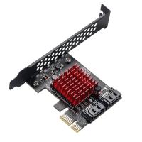 ราคา PCIe to 2 Ports SATA 3 III 3 0 6 Gbps SSD Adapter PCI E PCI Express X1 Controller Board Expansion Card Support X4 X6 (19844016521)