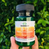 ราคา วิตามินบี 12 รสเชอรรี่ B 12 Methylcobalamin 2500 mcg 60 Tablets Swanson B12 B 12 (1392080359)