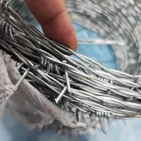 ราคา ทนสนิม 10ปี ลวดหนามชุบกัลวาไนซ์ เบอร์ 14 16 17 ม้วน100 200เมตร ลวดหนามทำรั้ว ราคาถูก ลวดหนามเกลียวถัก4เกลียว ลวดหนามเหล็กกล้าแข็งแรงมาก รั้วลวดหนาม รวดหนาม ลวดนามรั้ว (21394346554)