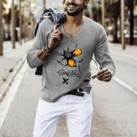 ราคา In stock 2022 เสื้อสวมหัวผู้ชายรุ่นใหม่สำหรับฤดูใบไม้ร่วง Amazon Independent Station แฟชั่นยอดนิยมแขนยาวดอกเบญจมาศ T เสื้อยืด Christmas Gift (15668941522)