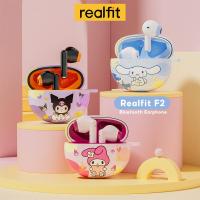 ราคา Realfit F2 Wireless Earbuds TWS Bluetooth 5 3 with Colorful Anime Case with AI ENC for calls (20766681911)