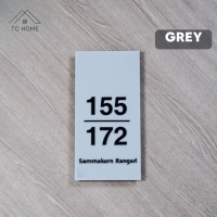 ราคา TC HOME ป้ายบ้านเลขที่อะคริลิค สไตล์โมเดิร์นแนวตั้ง ขนาด 30x15 cm แจ้งเลขที่บ้านและ ชื่อในแชท (16862476310)