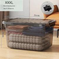 ราคา กล่องเก็บของ กล่องพลาสติกใส กล่องพลาสติก ลังพลาสติกใหญ่ กล่องพลาสติกมีล้อ เคลื่อนย้ายสะดวก กล่องเก็บของความจุขนาดใหญ่ (22228830845)