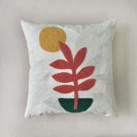 ราคา New Arriving Nordic Green Matcha Tulip Flower Embroidery Throw Pillow Cover Abstract Artistic Plush Pillowcase Luxury Design Decorative Pillow Case Bedroom Home Decor (19707359275)